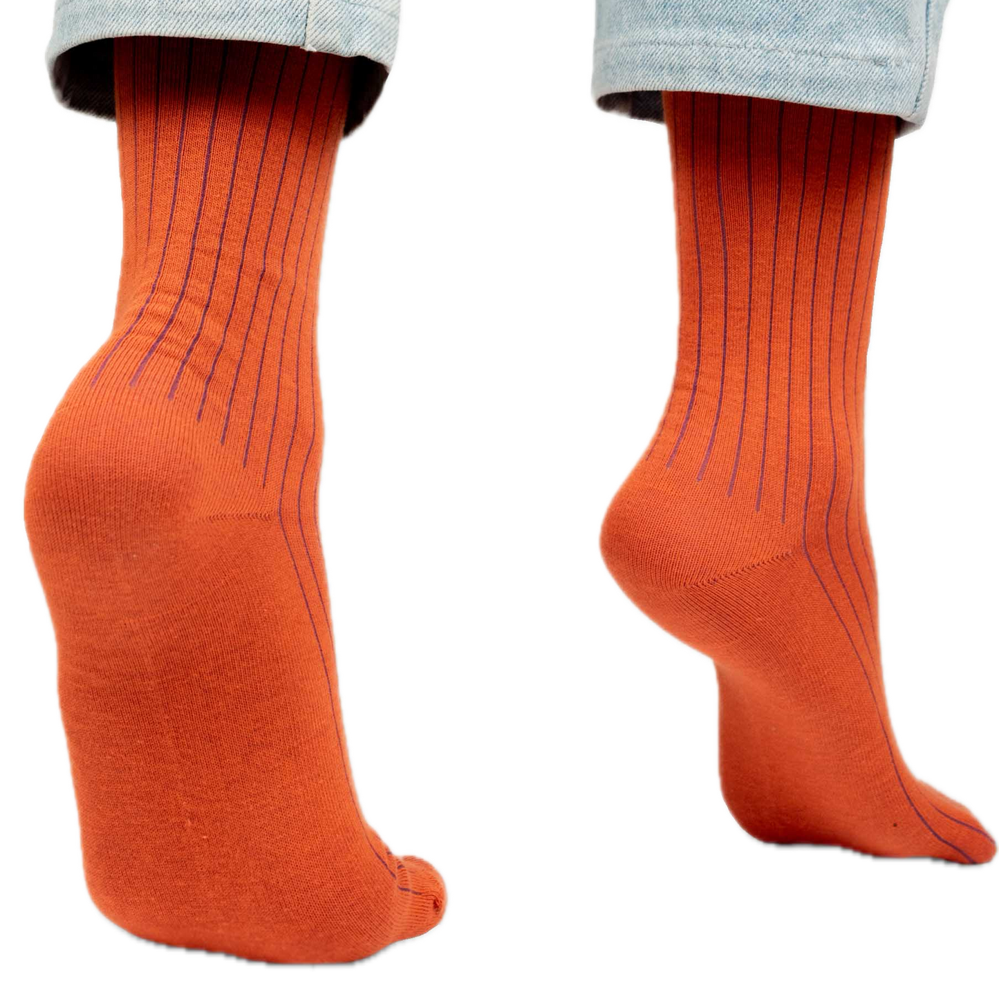 bunte Streifen-Strümpfe