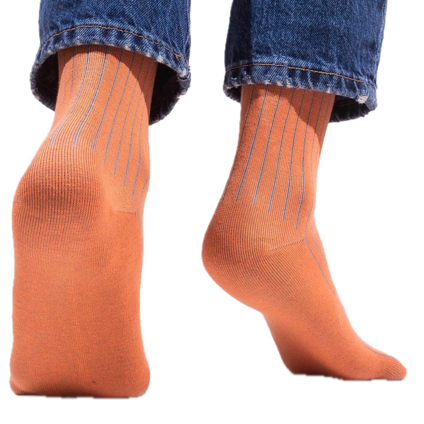 bunte Streifen-Strümpfe