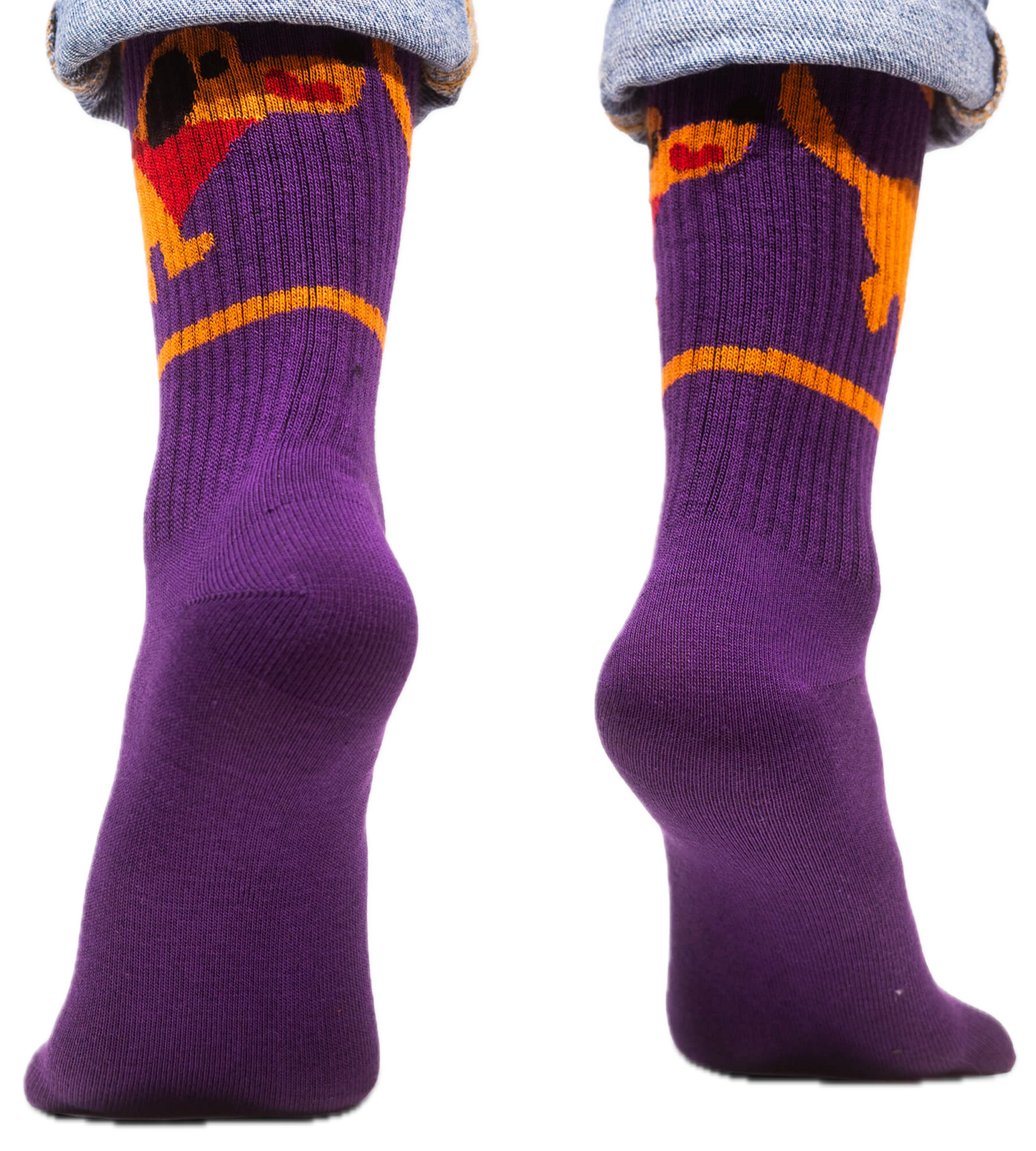 Sport-Socken mit eingestrickten Motiven