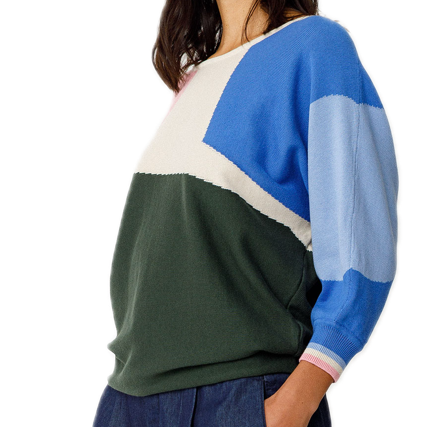 Naike 3/4-Arm-Pulli aus Bio-Baumwolle