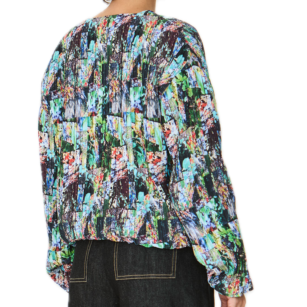 Jaka Jacke aus recykeltem Polyester-Plissee