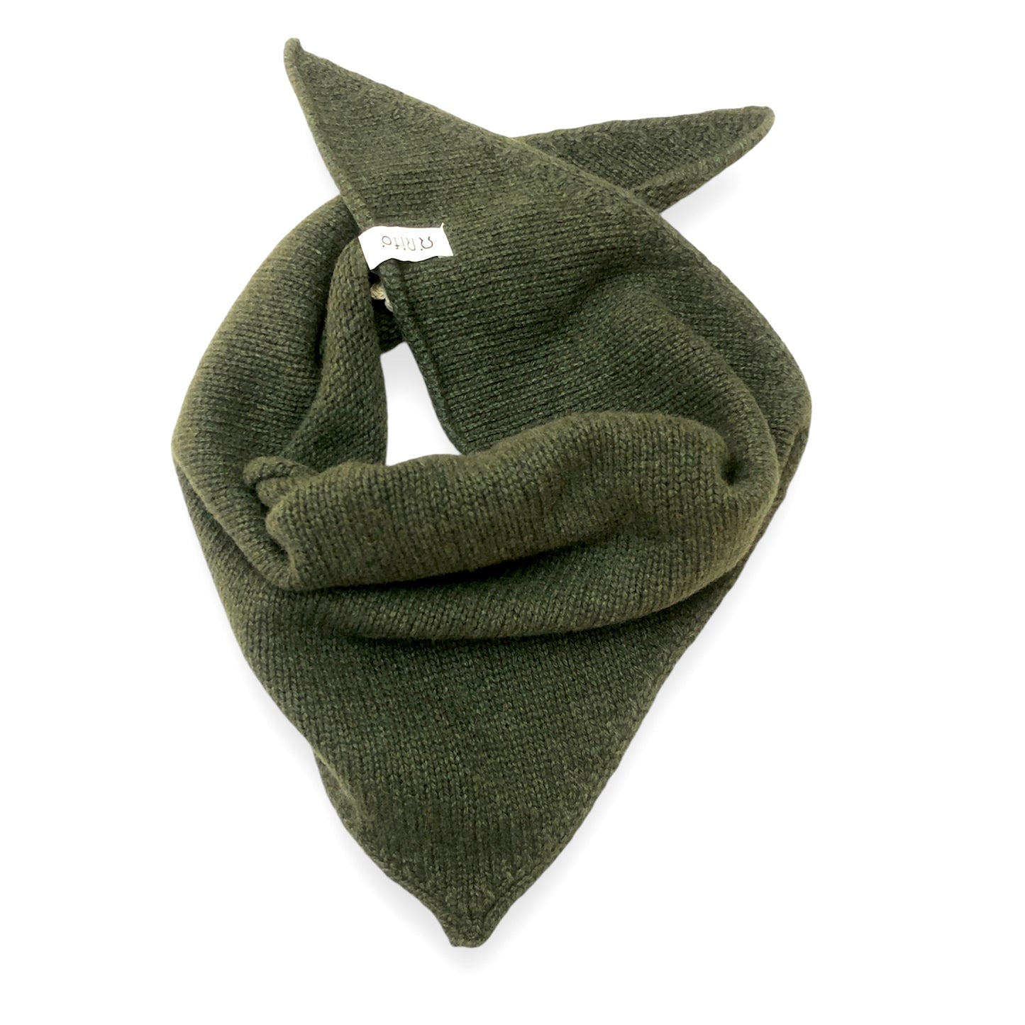 Recycled Cashmere Wool Bandana Scarf - Masha