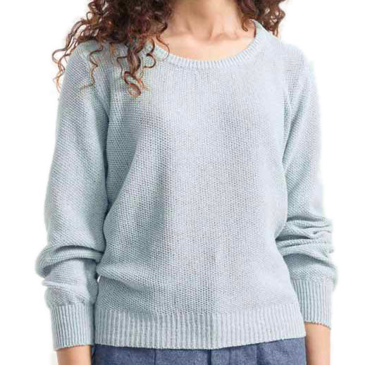 Grazia, sweater made from recycled denim