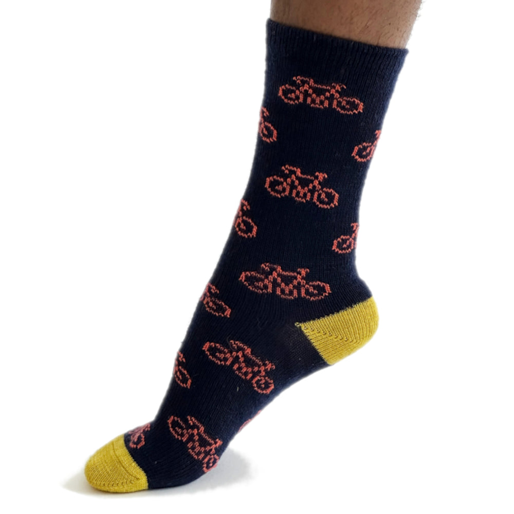 Wollsocken, Fahrrad