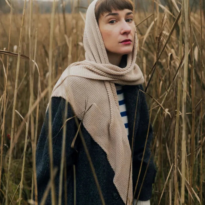 weicher dreieckiger Bio-Baumwoll Schal