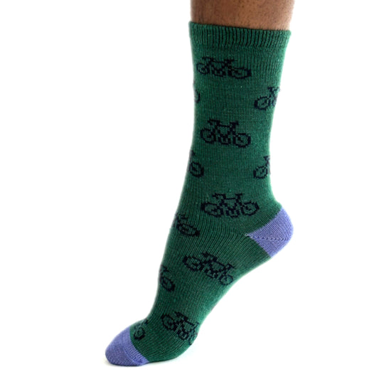 Wollsocken, Fahrrad