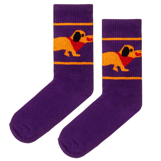 Sport-Socken mit eingestrickten Motiven