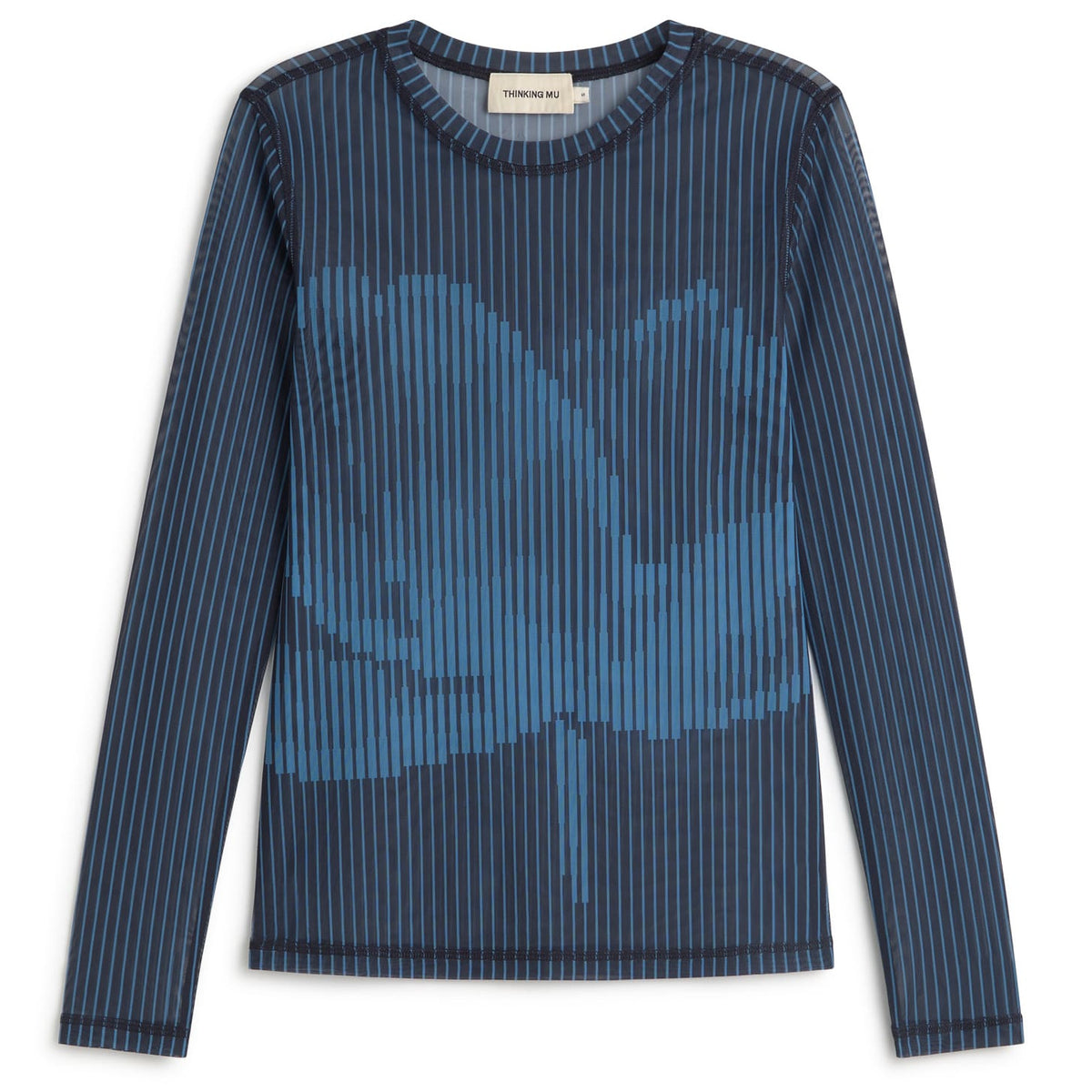 transparentes Top Tere, Lotus-Print