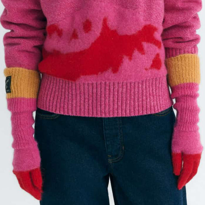 Maggie Woll-Handschuhe mit langem Schaft