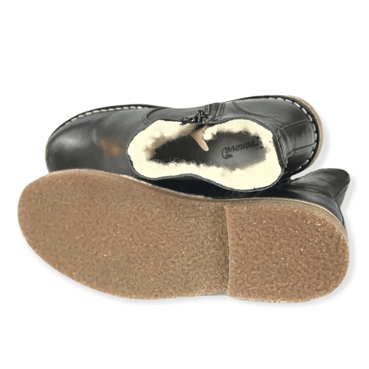 Ladies black leather hot sale ankle boots size 4