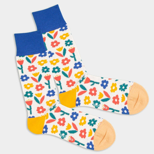 geblümte Socken